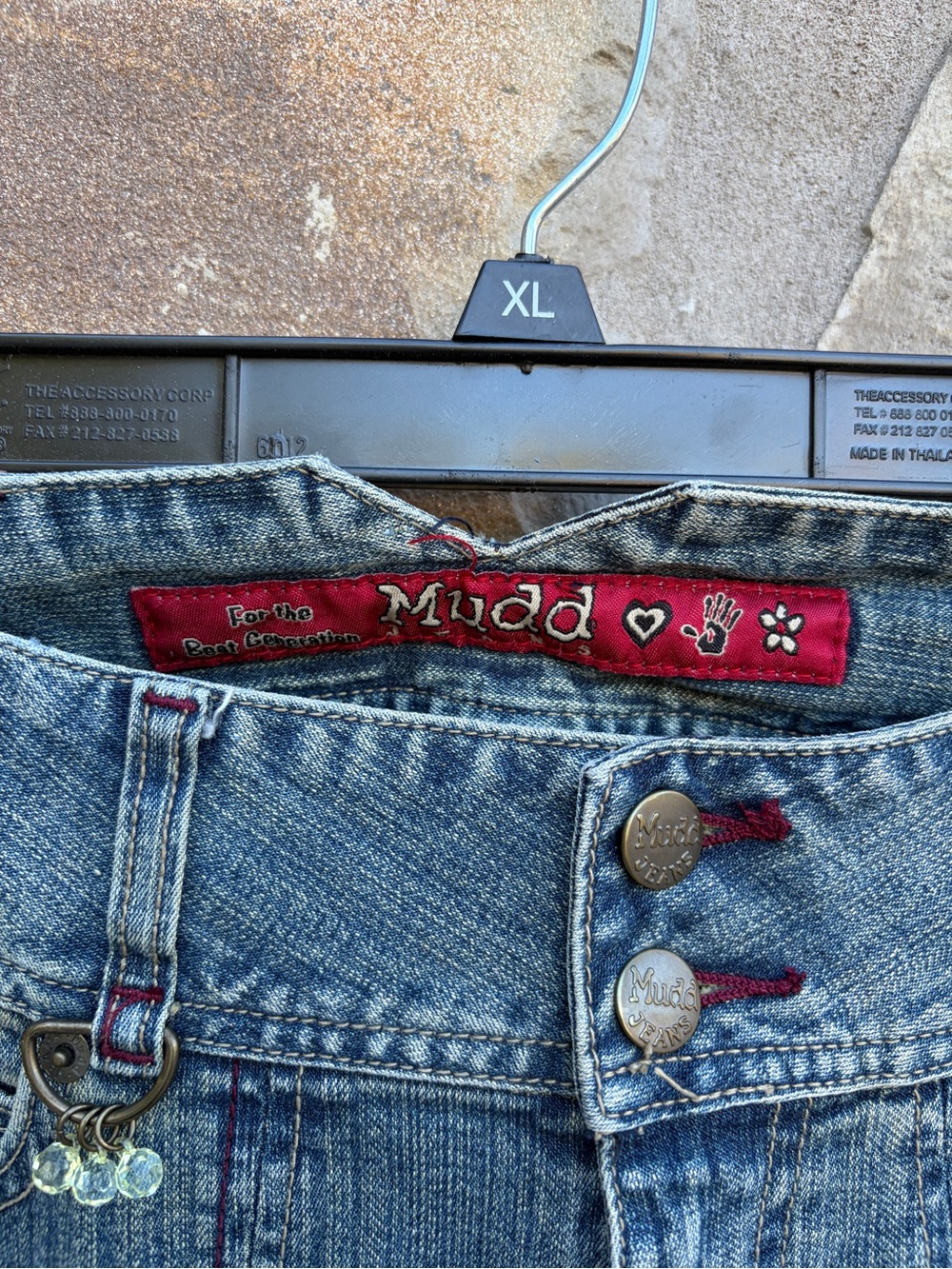 Vintage MUDD Y2K Low-Rise Denim Flare Jeans 9 Lizzie McGuire BoHo Festival - Picture 4 of 8